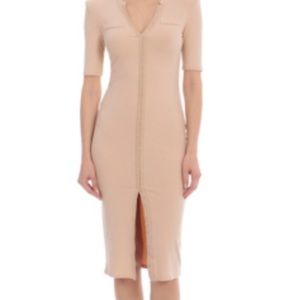 NWT Avec Les Filles Nude Dress